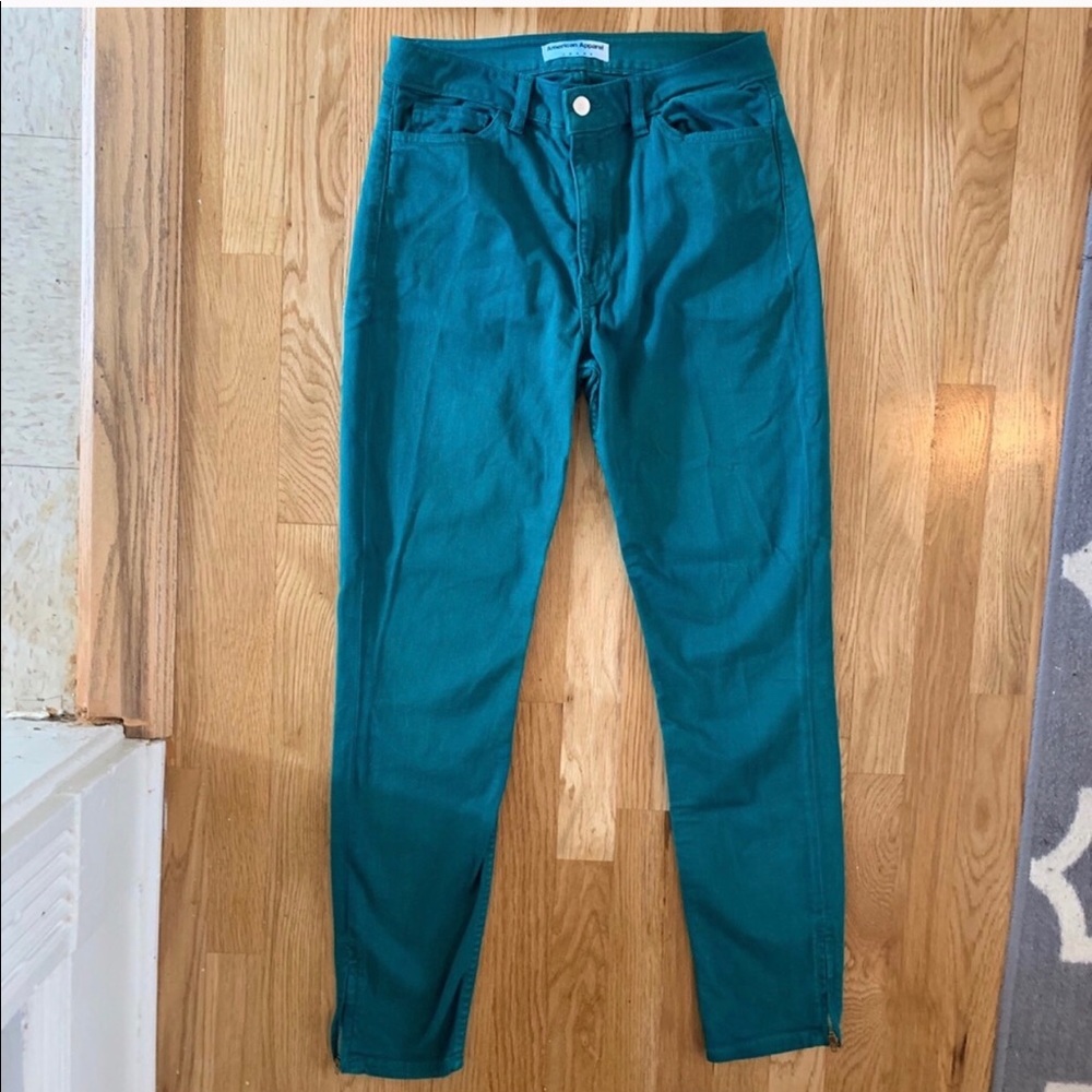 Vintage American Apparel teal jeans